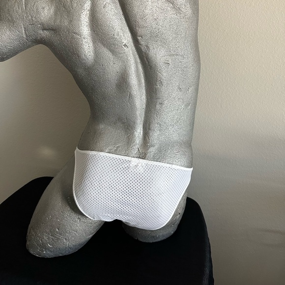 Football Mesh Brief - White B064* - Picture 5 of 14